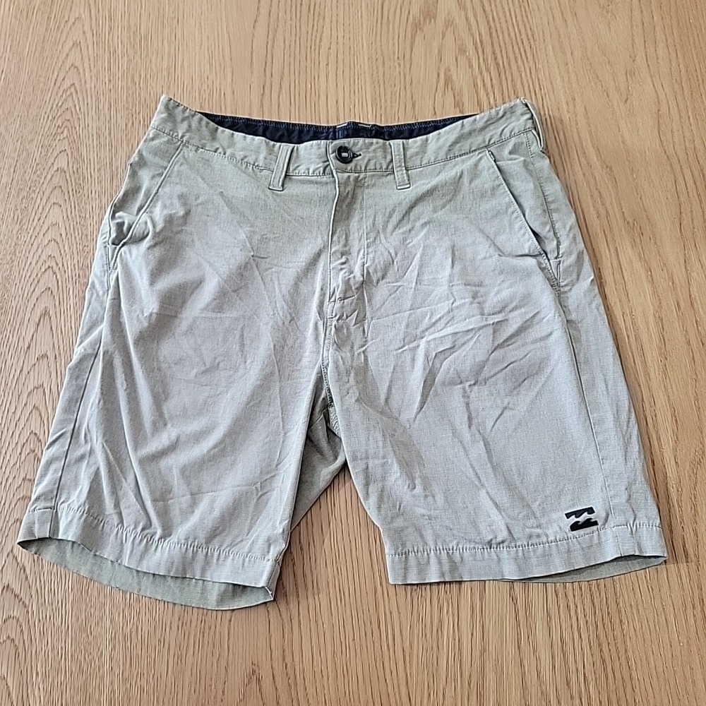 Billabong Shorts Mens 32 Hybrid Submersibles Crossfire Surf Swim Stretch Brown